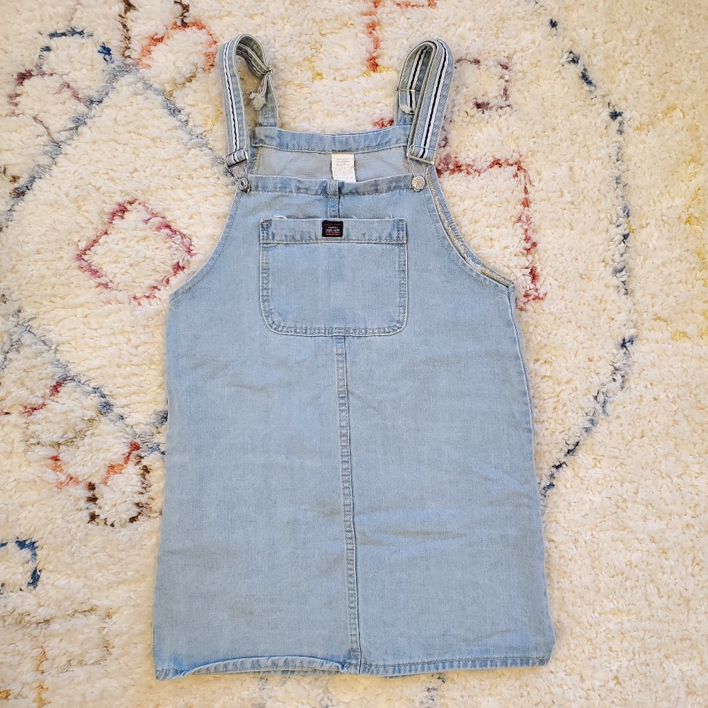Vintage denim overall dress